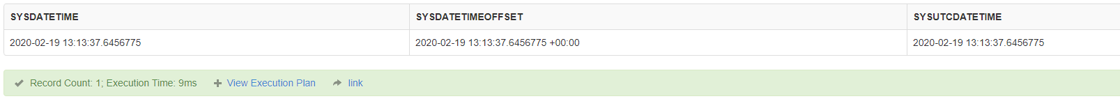sysdatetime